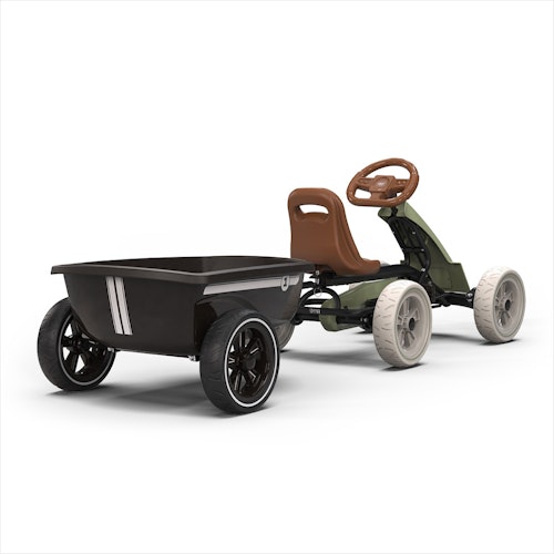 EXIT Foxy Gokart mit Anhänger - Retro Grün