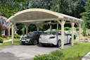 Vorschaubild Skan Holz Franken - Bogendach Doppelcarport aus Leimholz Breite 635 cm
