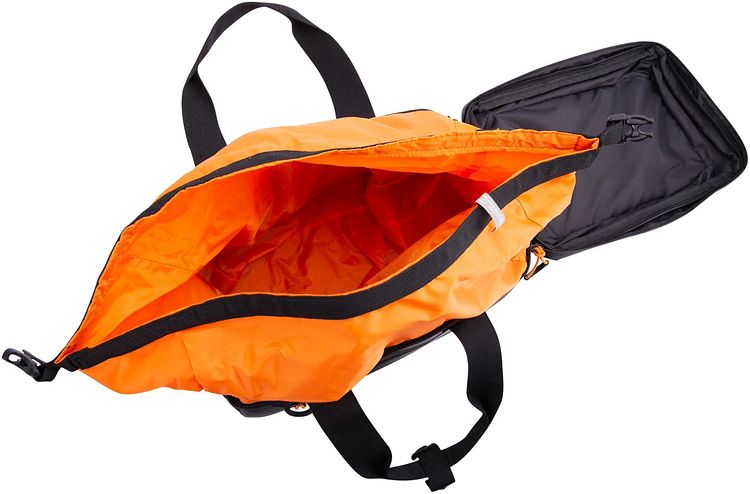 Basil Miles Gepäckträgertasche schwarz orange