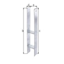 Vorschaubild Alberts® H-Pfostenträger 300x60x5mm für verschiedene Pfostenstärken