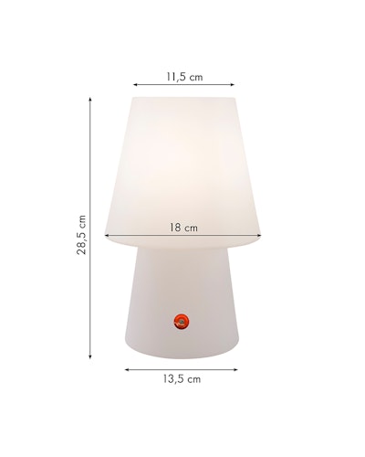 8 seasons design LED-Tischleuchte No. 1, 30 cm (WW), verschiedene Farben