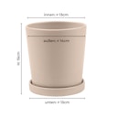 Vorschaubild Wikholm form Design Hängetopf aus Jute in natur 17 x 17 cm