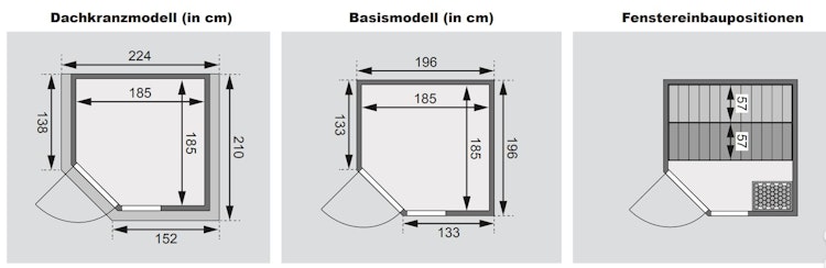 Karibu Woodfeeling Sauna Tabea - 38 mm Massivholz Aktionssauna inkl. gratis Sauna-Zubehörset im Wert von 234,94 €