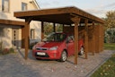 Vorschaubild Skan Holz Carport Friesland 320x708 cm mit Abstellraum Set B