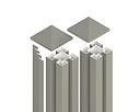 Vorschaubild OSMO 2er-Set-Aluminiumpfosten Typ B - inkl. Pfostenkappe und 4 Abdeckleisten