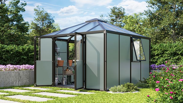 Vitavia Gerätehaus auf Gewächshausbasis Universum