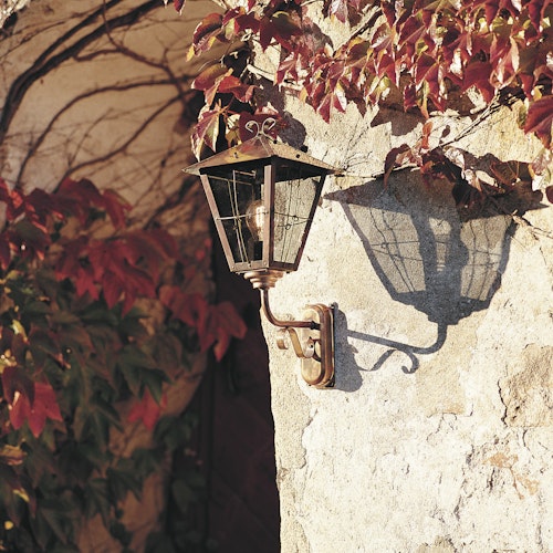Konstsmide Wandleuchte Fenix, kupfer, klares Glas (433-900)