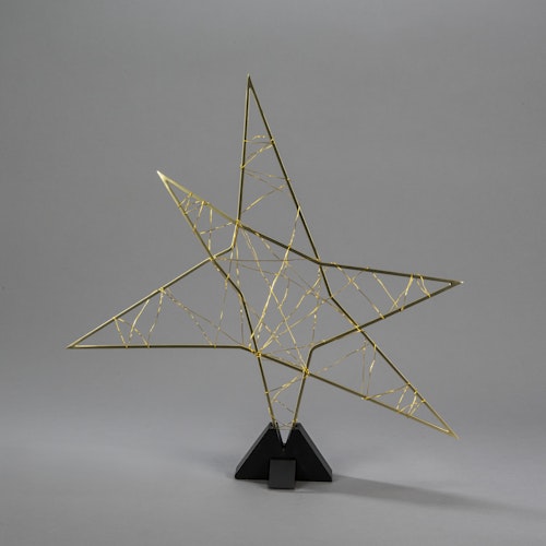 Konstsmide Weihnachtsbeleuchtung Metallsilhouette Stern, gold