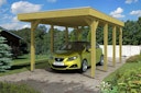 Vorschaubild Skan Holz Friesland - Flachdach Einzelcarport Profil - Breite 314 cm Nadelholz