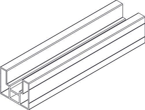 OSMO Profil Verto Startprofil  Anthrazit 180cm Alu Anthrazit