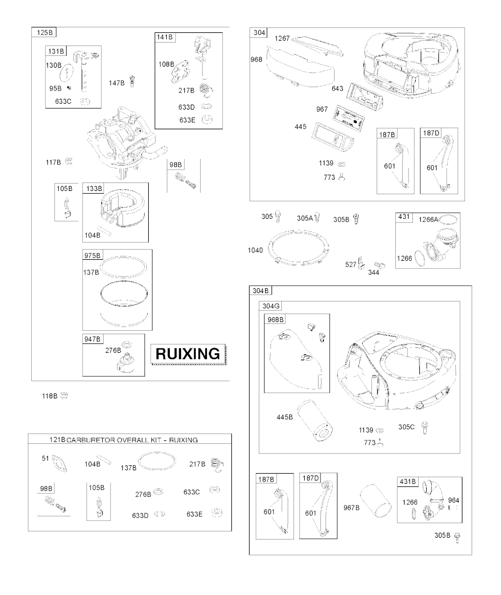Explosionszeichnung Ersatzteile