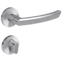 Vorschaubild Griffwerk Türgriff JETTE CRYSTAL K3 Schraubrosette-Edelstahl matt