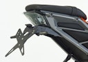 Vorschaubild PROTECH X-SHAPE Kennzeichenhalter SET mit Reflektor und Beleuchtung Alu & Stahl Schwarz für KTM 390 Duke, 125 Duke