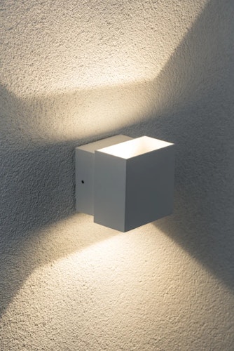 Paulmann House LED Außenwandleuchten Cybo 100 x 100 mm Weiß Aluminium