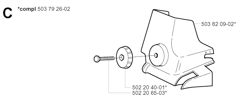 Explosionszeichnung Ersatzteile