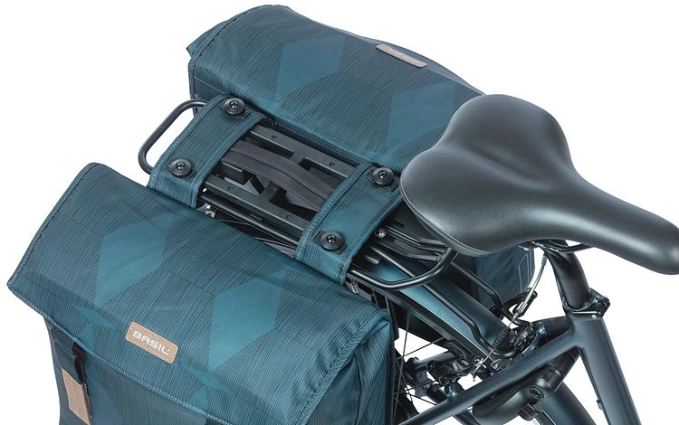Basil Doppeltasche Elegance 49 l blau