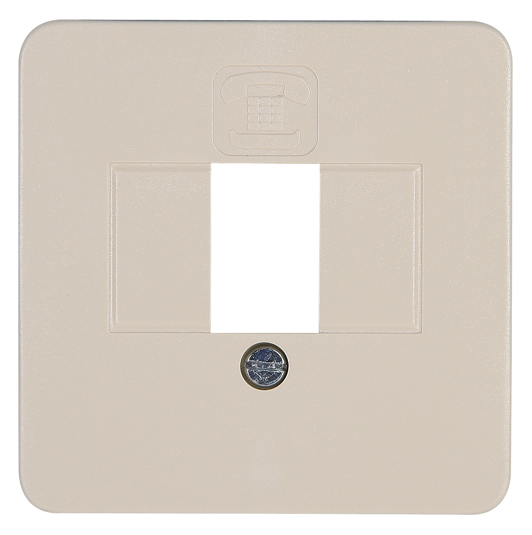 Kopp Abdeckung für TAE-Telefon-Anschlussdose EUROPA creme-weiß