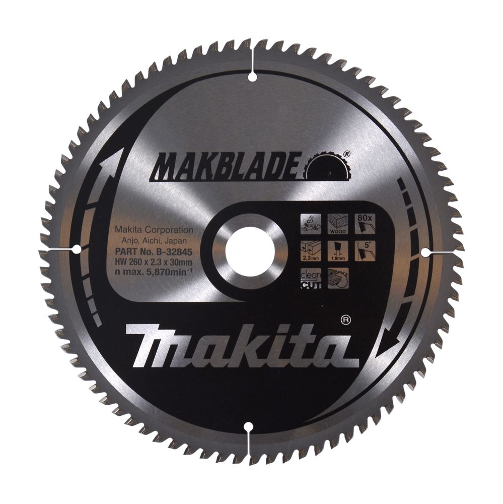Makita MAKBLADE Sägeb. 260x30x80Z B-32845