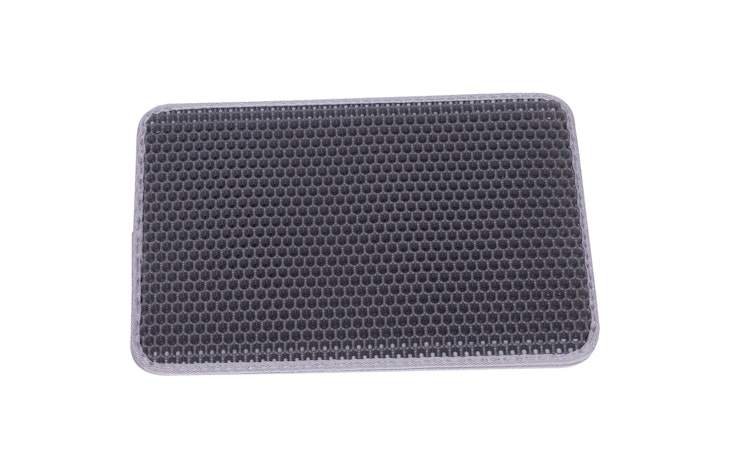 NOBBY Sieb-Vorleger Katzentoilette grau eckig 30 x 45 cm