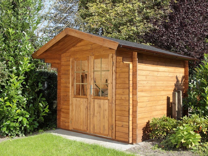 Wolff Finnhaus Blockbohlenhaus Britta 34-A/C