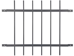 Alberts® Fenstergitter Friedberg für Außenwand feuerverzinkt B x H: 940 x 740 mm 