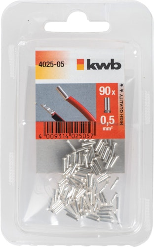 kwb 90 Aderendhülsen 0,50 qmm SB 402505