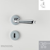 Griffwerk Wechselgarnitur CAROLA - SchraubrosetteZubehörbild