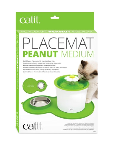 catit Silikonmatte in Erdnussform ca. 46 x 29 Centimeter Katzennapfunterlage