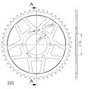 Vorschaubild Supersprox Stahl-Kettenrad 520 48Z (Schwarz)