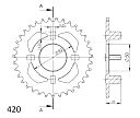Vorschaubild Supersprox Stahl-Kettenrad 420 42Z (Schwarz)