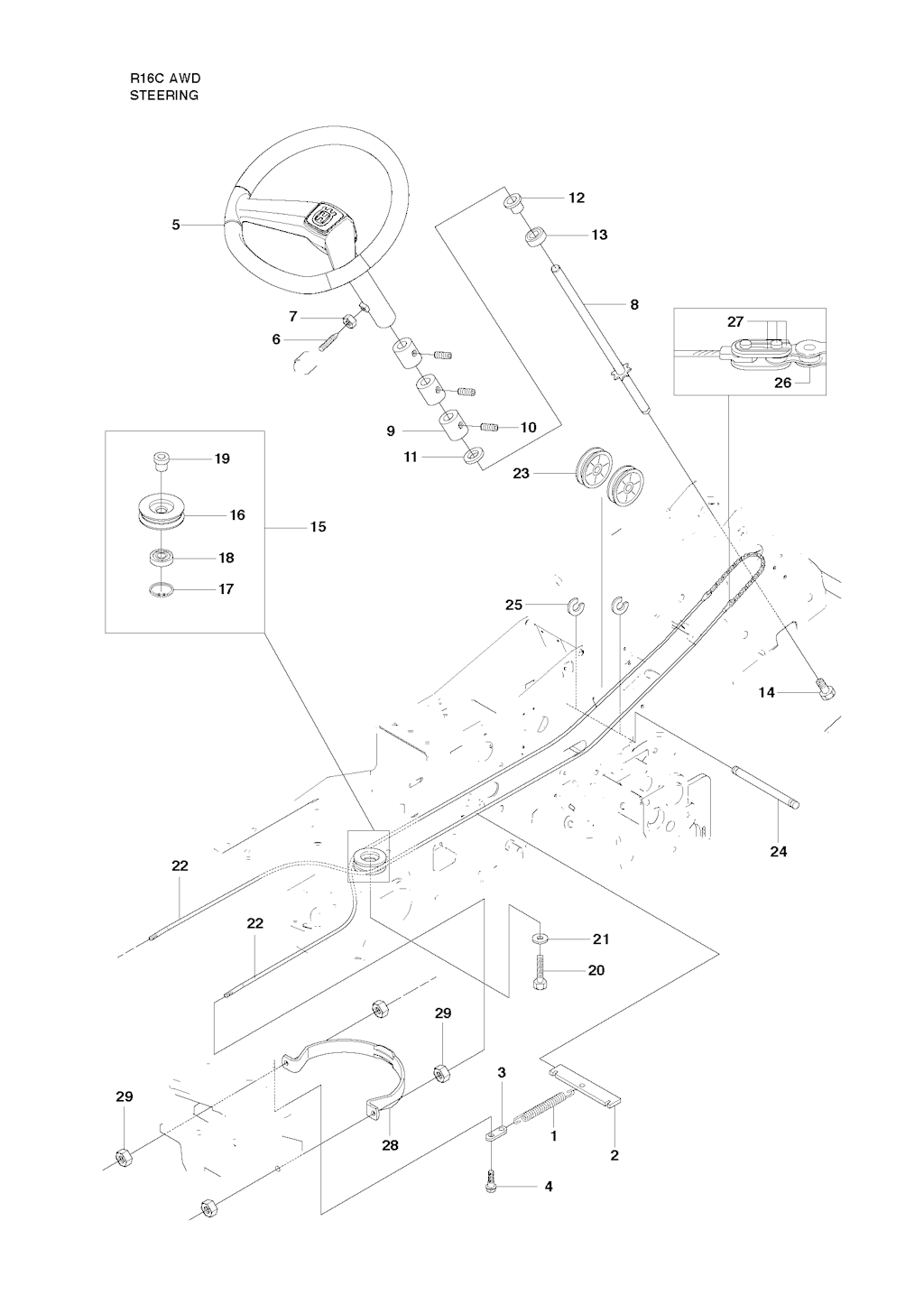 Explosionszeichnung Ersatzteile