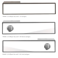 GRIFFWERK Griffpaar FRAME 1.0 GLAS weiß
