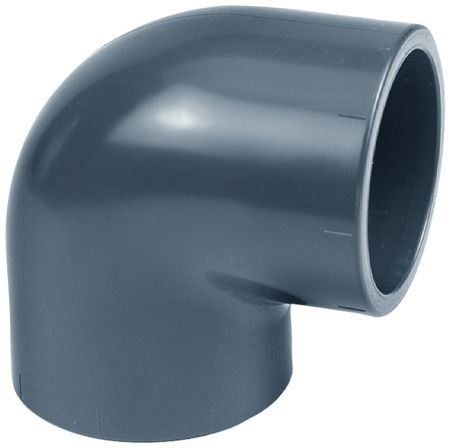 Aquaforte Grau Pvc-Winkel 90° Ø 40 - Bild 2