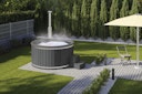 Vorschaubild Wolff Finnhaus Badebottich Hot Tub Typ 4 Ø 225 cm mit Acrylwanne, Massagesystem & LED-Beleuchtung
