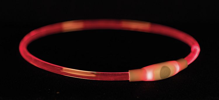 Flash Leuchtring USB L-XL: 65 cm/ 8 mm, multicolor