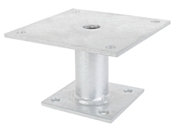 Alberts® Pfostenträger zum Aufschrauben Ø42/150x100