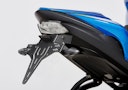 Vorschaubild PROTECH V-SHAPE Kennzeichenhalter SET mit Reflektor und Beleuchtung Alu & Stahl Schwarz für SUZUKI GSX-S 1000, GSX-S 1000F, GSX-S 950