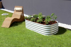 Vitavia Hochbeet Terra Basic - B 82 cm x L 162 cm x H 40 cm - 450 l -  alu-natur