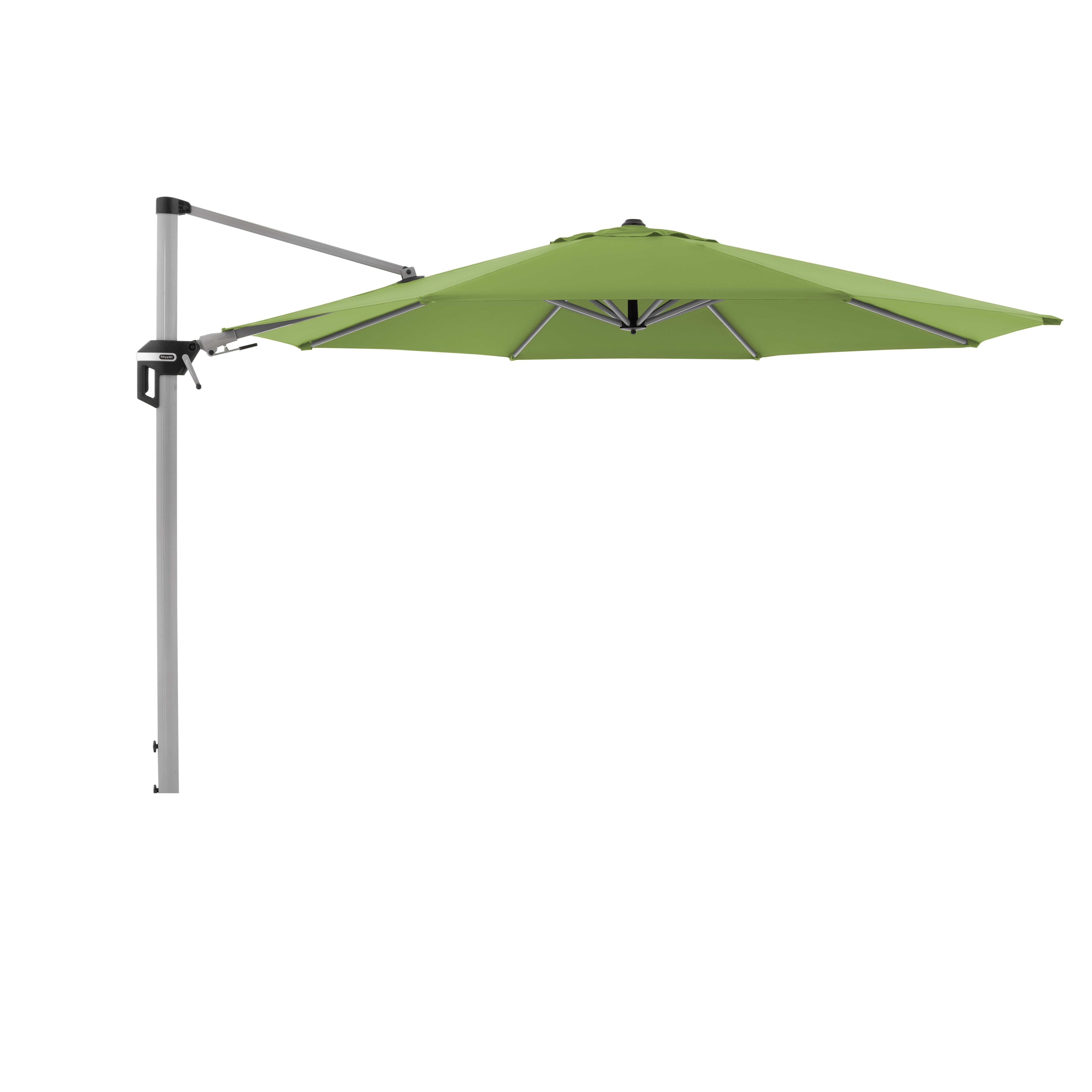 doppler Pendelschirm ACTIVE 370, Aluminium Grau / 100 % Polyester 200 g/m² Freshgreen