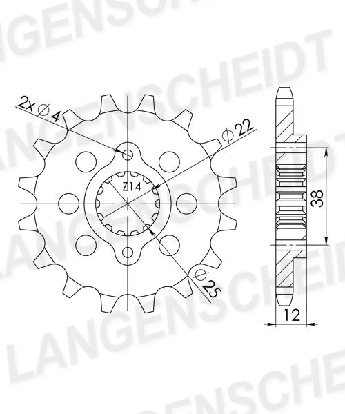 Supersprox Ritzel 525 15Z