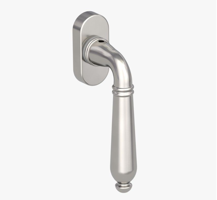 Griffwerk Fenstergriff CAROLA Samtgrau R 7x32mm