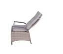 Vorschaubild Garden Pleasure Gartenmöbel Set DIJON / AMELIA, Tisch 200 x 100 + 6 Hochlehner, Aluminium Anthrazit / Polyrattan Champagner / Kissen 100 % Polyester Creme