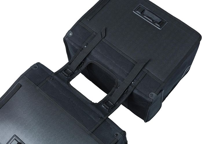 Basil Doppeltasche Kavan Eco Classic schwarz 68 l