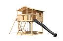 Vorschaubild Akubi Kinderspielhaus Kinderspielgerät Benjamin inkl. Wellenrutsche und Doppelschaukelanbau