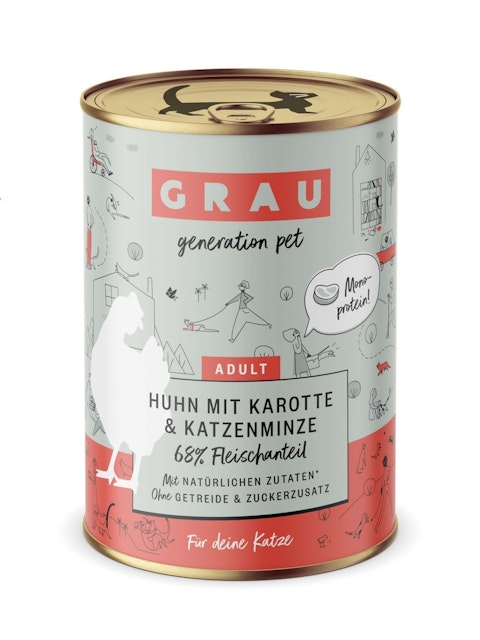 grau Katze 400 Gramm KatzennassfutterVorschaubild
