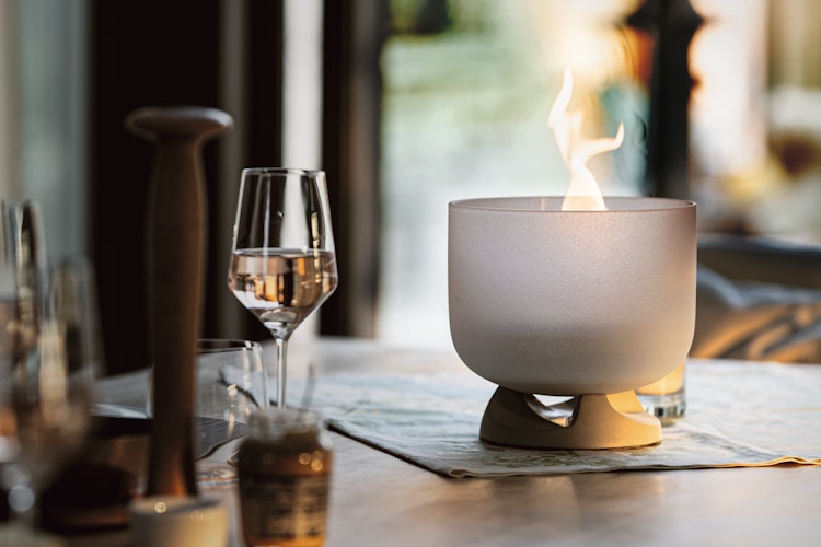 QFlame Feuerschale Set Table Concrete Ø 20 cm