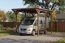Vorschaubild Skan Holz Emsland - Flachdach Caravan-Carport aus Leimholz Breite 402 cm