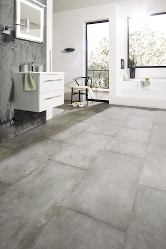 Handmuster KWG Java ARTbeton grigio Mineraldesign-Boden mit Fase 92x46 cm