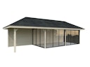 Vorschaubild Palmako Pavillon Bianca 24,9 m² Set 518 Slide Plus mit Isolierglas-Schiebetüren