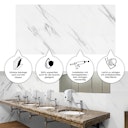 Vorschaubild Revét Vinyl Wandfliese Marble Hochglanz 120 x 60 cm